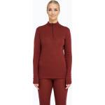 Dovre Дамски термоактивен суитшърт Dovre Wool Zip burgundy