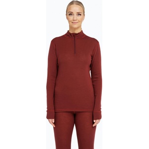 Dovre Дамски термоактивен суитшърт Dovre Wool Zip burgundy