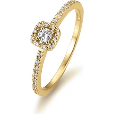 Sofia Diamonds Prsteň žlté zlato s diamantmi BE41 05802 Y