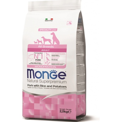 Monge Speciality Line All Breeds Adult Monoprotein bravčové ryža a zemiaky 2,5 kg