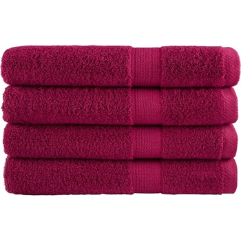 vidaXL Премиум кърпи за сауна SOLUND 4 бр бордо 80x200 см 600 gsm (137219)