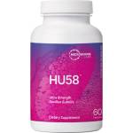 Microbiome Labs HU58 - Научно проучен пробиотичен щам за чревен баланс и имунна модулация, 100 mg, 60 капсули (523282 (10030523282) MRBLS)