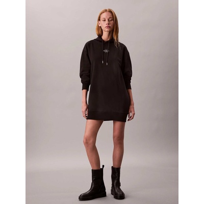 Calvin Klein Рокля ls monologo premium terry hood