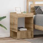 vidaXL Крайна масичка 2 бр. Дъб 40 x 40 x 56 см Инженерна дървесина (890959)
