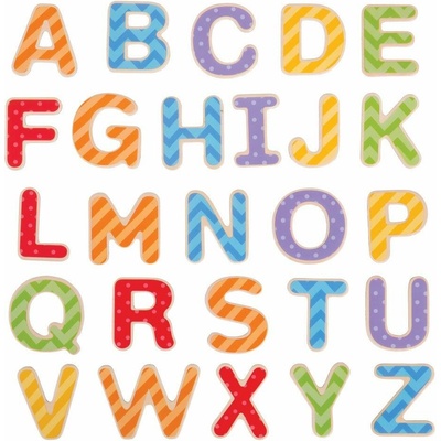 Bigjigs Toys Magnetická farebná abeceda (veľké písmená)