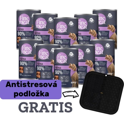 PetRepublic Fine Meat Adult pokrm z morčacieho mäsa 10 x 400 g