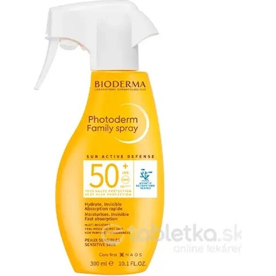BIODERMA Photoderm Sprej Family SPF 50+, bez parfúmu 300 ml