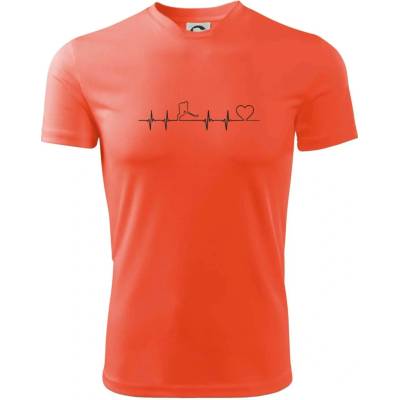 Hokejový hráč EKG pánské triko Fantasy sportovní dresovina neonově oranžová