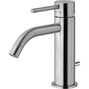 PAFFONI Light - Смесител за умивалник със сифон, от неръждаема стомана LIG075ST (LIG075ST)