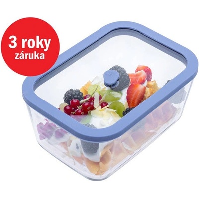 Status 131105 Viva vakuová dóza borosilikátové sklo modrá 1,4 l