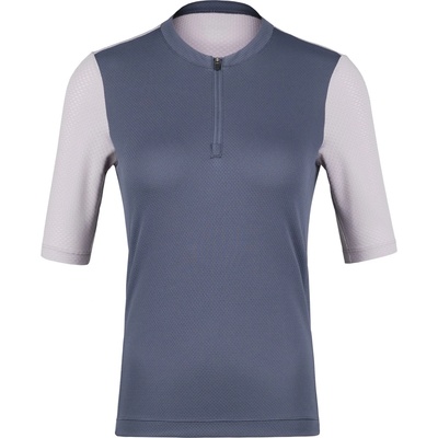Stoic Дамска фланелка с къс ръкав за колоездене Stoic Women's LofsdalenSt. Bike Jersey Cycling jersey - Midnight Grey / Purple Grey (156-2649-0213)