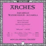 ARCHES Watercolour Hot Pressed Block Natural White Скицник 20 20 x 20 cm 300 g (A1795071)