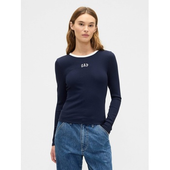 GAP Ребрести тениска с лого GAP GAP | Sin | ЖЕНИ | M