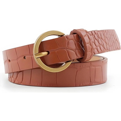 HARAHU Колан fi-12608 - Кафяв / Шаблон kp12608 (fi-12608)