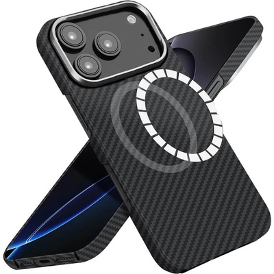 Techsuit Кевларен кейс с MagSafe за iPhone 17 Pro - Techsuit Aramid Fiber MagSafe Ultra Slim Case (черен) (KF2353448)
