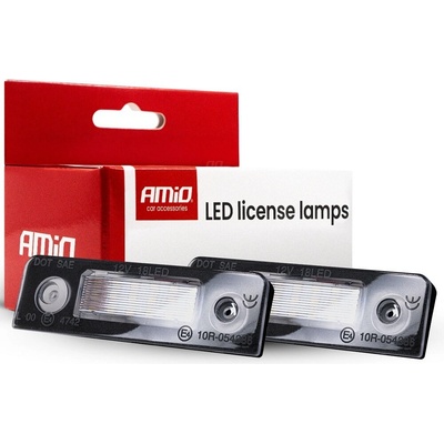 Amio LED osvětlení SPZ Škoda Octavia II 2008 - 2013 CANBUS, 18LED