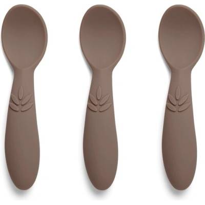NUUROO Ella Silikónové lyžičky 3 ks Chocolate Malt