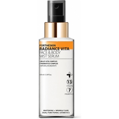 FORTHESKIN Изсветляващ серум-мист за лице и тяло Fortheskin Radiance Vita Face & Body Mist Serum