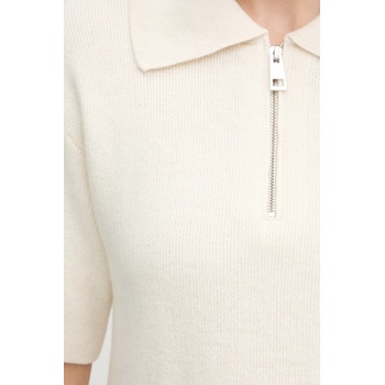 Liviana Conti Вълнен пуловер Liviana Conti в бежово F5WC08 (F5WC08)