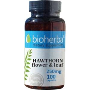 Bioherba Hawthorn Flower & Leaf 250 mg [100 капсули]