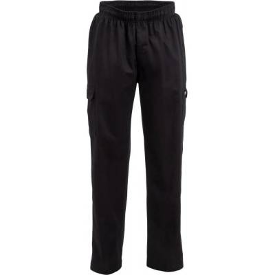 Chef Works B222 kalhoty Cargo unisex černé úzký střih
