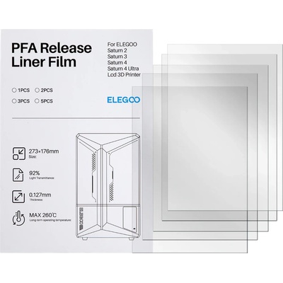 Elegoo Комплект PFA фолио - 5 бр. - Saturn S (50.102.0026)