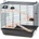 INTER-ZOO Pet Products Клетка за гризачи REX III + Wood 58 x 38 x 55 см ЧЕРНА