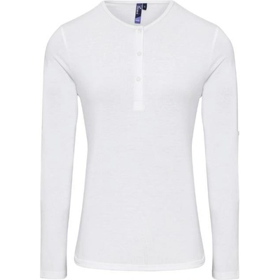 Premier Workwear Dámské triko s dlouhým rukávem PR318 White