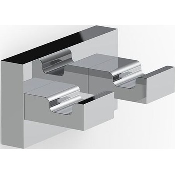 DECOR WALTHER Кука за кърпа Contract двойна хром (0906900)