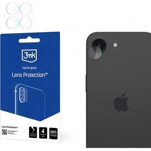 3mk Protection Протектор - Камера за iPhone 16e - 3mk - Защита на лещата (4 броя) - Прозрачен