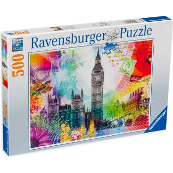 Ravensburger Пъзел Ravensburger от 500 части - Поздрави от Лондон (16986)