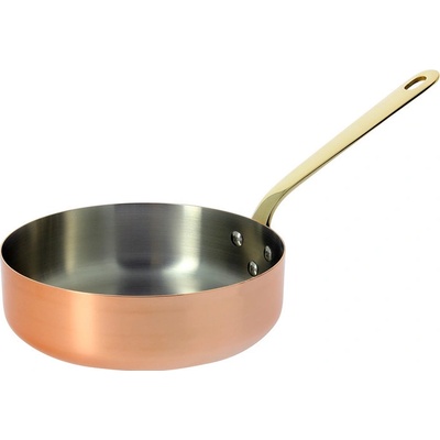 de Buyer Medená panvica na soté s bronzovou rukoväťou Ø 16 cm Inocuivre