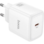 hoco. N83 мрежово зарядно устройство с Type-C конектор, 60 W, PD 3.0 за бързо зареждане, БЯЛО N83_W (N83_W)
