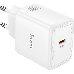 hoco. N83 мрежово зарядно устройство с Type-C конектор, 60 W, PD 3.0 за бързо зареждане, БЯЛО N83_W (N83_W)