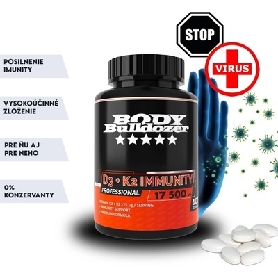BodyBulldozer D3+K2 Immunity Professional 100 tabliet