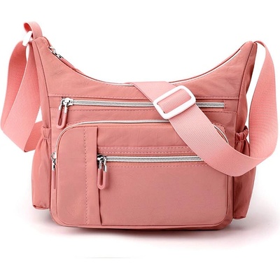 Розова чанта от текстил - Mana