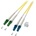 Conneu Oптична пач корда LC/АPC-LC/UPC Сингъл мод дуплекс, 15м (CNFJ-LCALCOS2DYE3mm-15)
