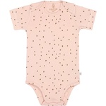 Lassig Бебешко боди с къс ръкав Lassig - Gots, 74/80 cm, 7-12 м, Powder Pink (4042183416410) - baby