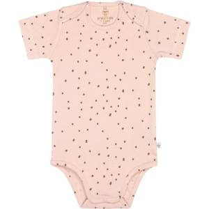 Lassig Бебешко боди с къс ръкав Lassig - Gots, 74/80 cm, 7-12 м, Powder Pink (4042183416410) - baby