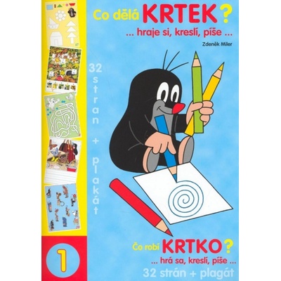 Omaľovánka A4 book Čo robí Krtko