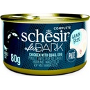 Konzervy pre mačky Schesir Cat After Dark Paté kuře/vejce 80 g