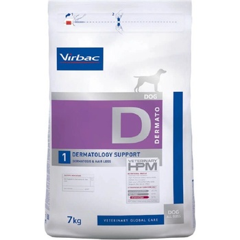 Virbac Virbac Veterinary HPM Dermatology Support D1 за кучета - 7 кг