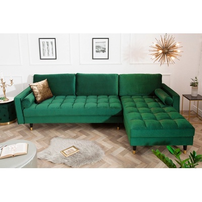 Bighome Velvet II. 260 cm smaragdovozelená