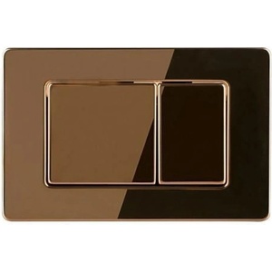 Inter Ceramic Бутон за структура, двоен, Inter Ceramic, 097L BRUSH ROSE GOLD (097L BRUSH ROSE GOLD)