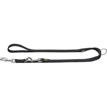 HUNTER Повод за куче Hunter Adjustable Nylon V Leash Dog leash - Black - размер Länge max. 200 cm (057-0385-0111)