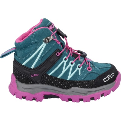 CMP Детски туристически обувки CMP Kid's Rigel Mid Trekking Shoes Waterproof Walking boots - Lake / Pink Fluo - размер 36 (EU) (702-3066-0722)