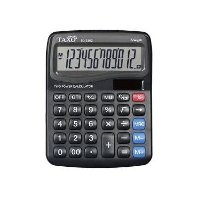 TITANUM Calculator Taxo 12- position TG-2562 black