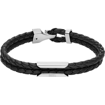 Diesel мъжка кожена стоманена гривна DX1247040 Diesel | Cheren | МЪЖЕ | ЕДИН РАЗМЕР