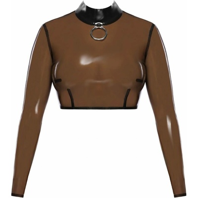Latexový transparentní crop-top