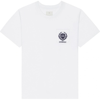 Givenchy Pocket Crew White tričko bílá